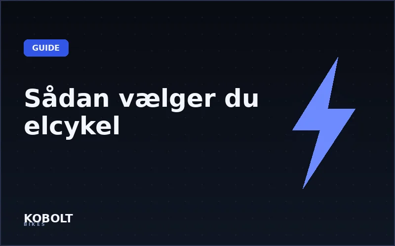Sådan vælger du den rigtige elcykel: komplet guide